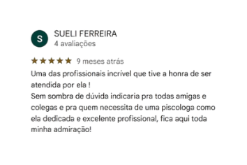 Depoimento de paciente